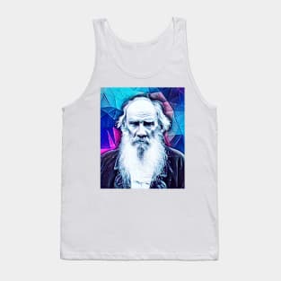 Leo Tolstoy Snowy Portrait | Leo Tolstoy Artwork 6 Tank Top